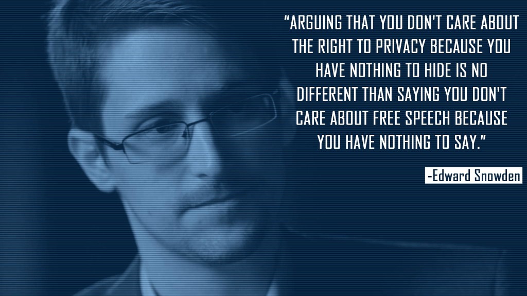 Snowden-Zitat über Privatsphäre
